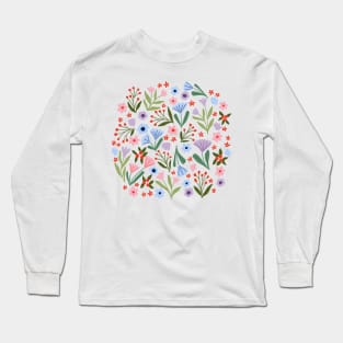 Summer ditsy wildflowers Long Sleeve T-Shirt